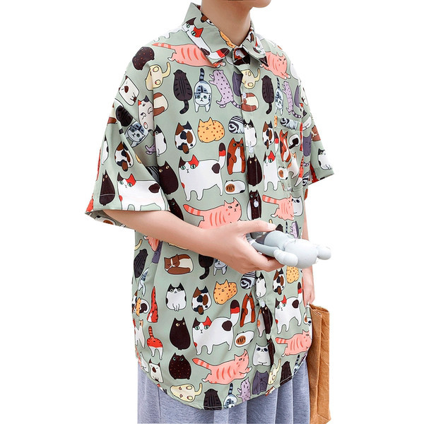 3/4 varrukatega laia värvilise aplikatsiooniga meeste särk