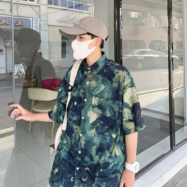 Vīriešu krekls ar 3/4 piedurknēm piemērots ikdienas lietošanai