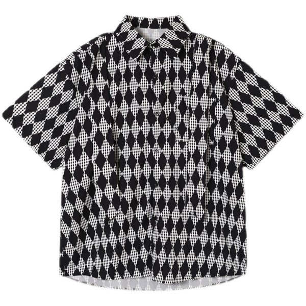 Moodne meeste särk klassikalise krae ja musta värvi taskutega