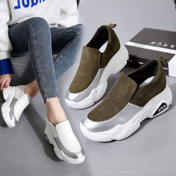 Jauns sieviešu kedu modelis ar augstu platformu trīs krāsās