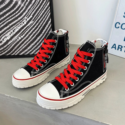 Eko-nahast vabaaja naiste kõrged tossud paeltega