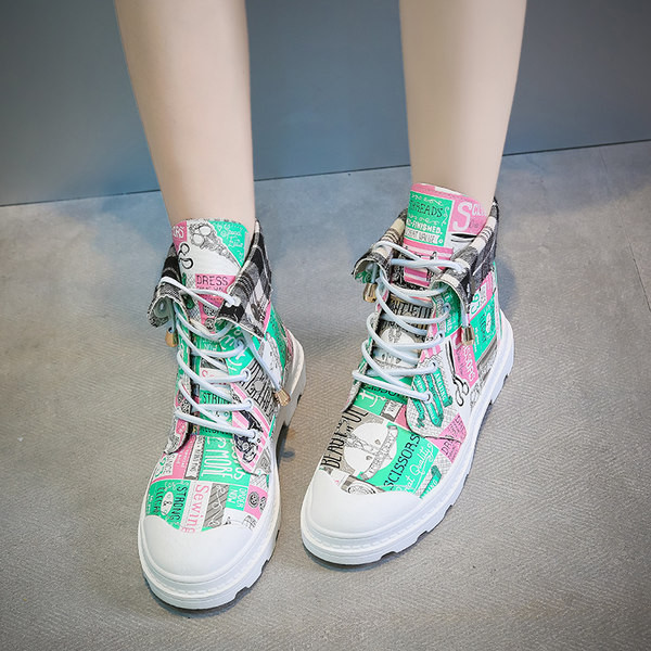 Νέο μοντέλο Γυναικεία casual αθλητικά παπούτσια με μοτίβο σε διάφορα χρώματα