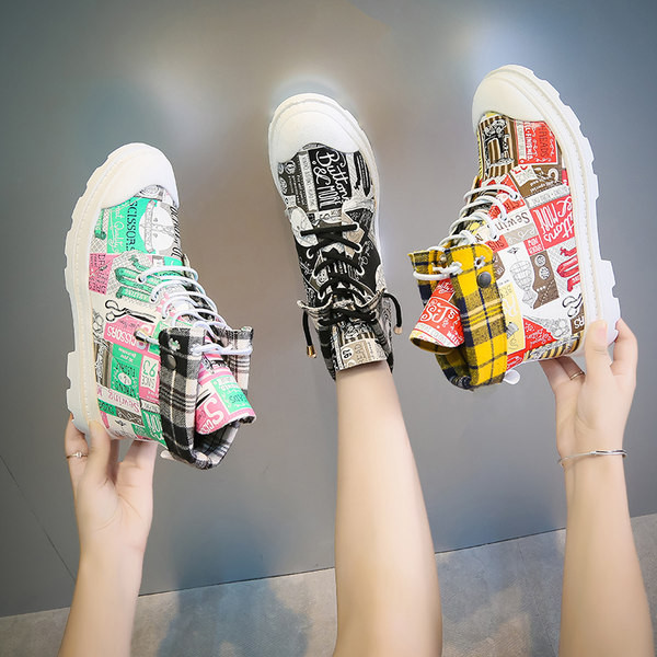 Νέο μοντέλο Γυναικεία casual αθλητικά παπούτσια με μοτίβο σε διάφορα χρώματα