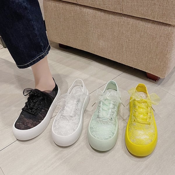 Novi model ženskih tenisica na pertlu i mrežicu u četiri boje