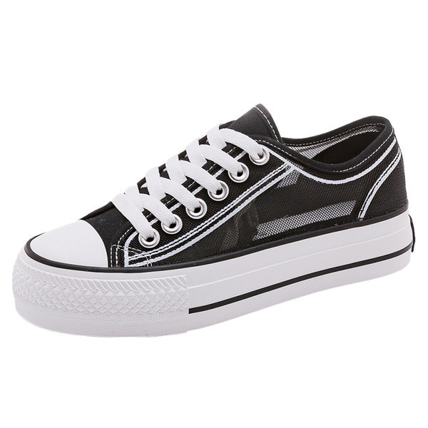 Ženske tenisice sa prozirnim dijelovima i amblemom