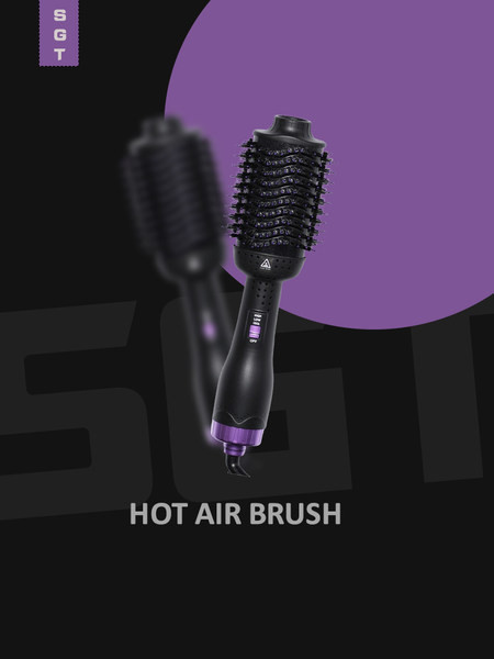 Ηλεκτρική βούρτσα και στεγνωτήρα μαλλιών για κατσάρωμα και ίσιωμα των μαλλιών