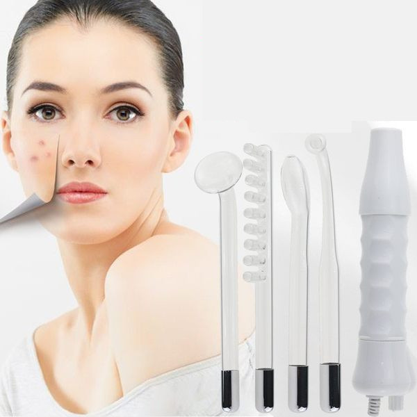 Nešiojamas darsonvalas veidui su keturiais priedais