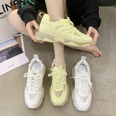 Ženske prozračne tenisice s vezicama u dvije boje