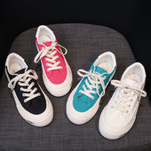 Sieviešu vienkrāsainas kedas ar saitēm vairākās krāsās