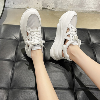 Ikdienas sieviešu kedas ar sietu un zoli 6 cm