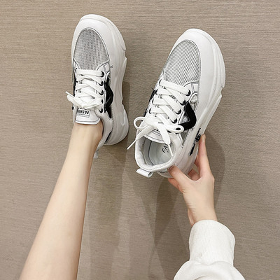 Ikdienas sieviešu kedas ar sietu un zoli 6 cm