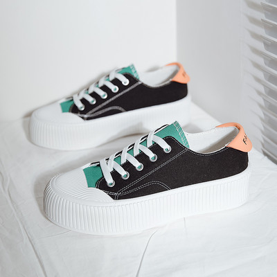 Ikdienas sieviešu kedas ar saitēm divās krāsās