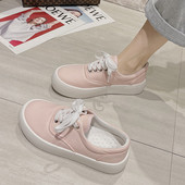 Naiste ühevärvilised tasase talla ja paeltega tossud