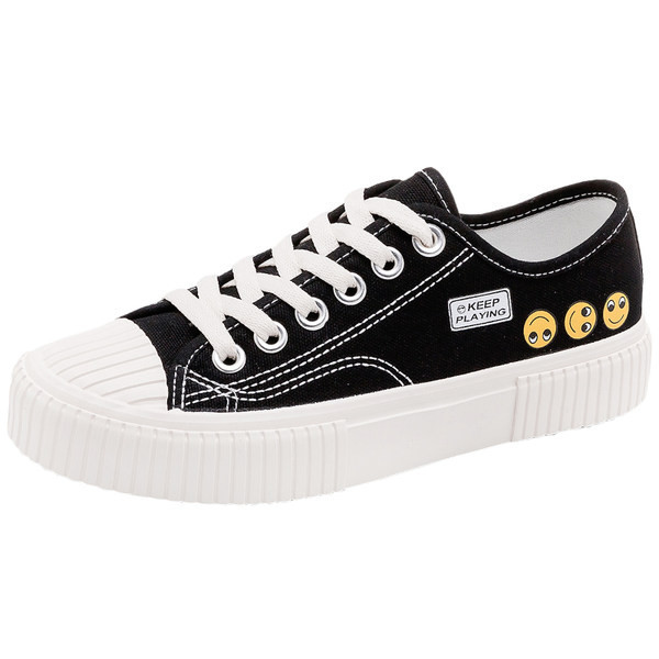 Ženske casual tenisice s aplikacijom i natpisom