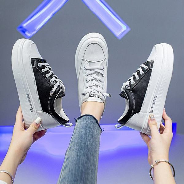 Uus mudel kunstnahast paeltega naiste tossud - valge ja must