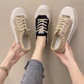 Ženske mrežaste tenisice sa vezicama i ravnim đonom u dvije boje