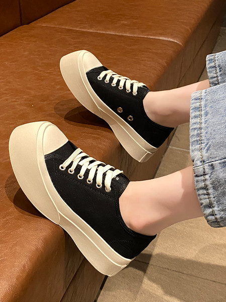 Naiste vabaaja paeltega lõuendist tossud