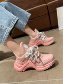 Värvilised naiste tossud paelte ja 5 cm platvormiga