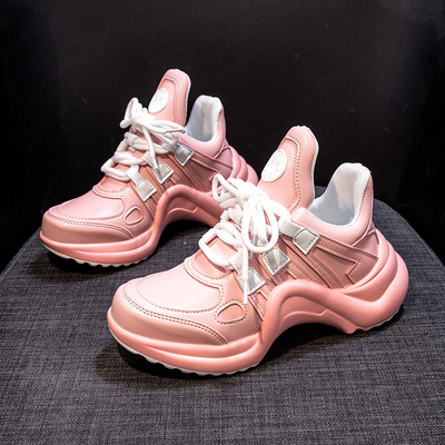 Värvilised naiste tossud paelte ja 5 cm platvormiga