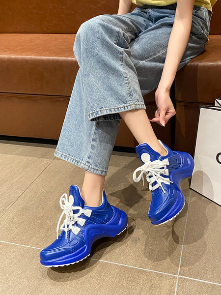 Värvilised naiste tossud paelte ja 5 cm platvormiga