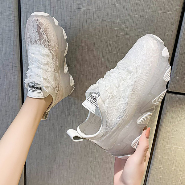 Uus mudel pitsi ja krobelise tallaga naiste tossud