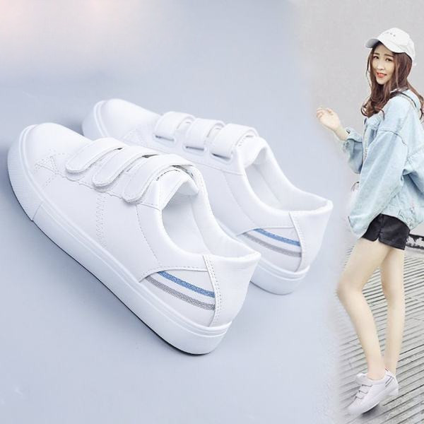 Valget värvi takjakinnitusega vabaaja naiste tossud