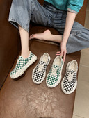 Lameda tallaga ruudulised naiste riidest kingad