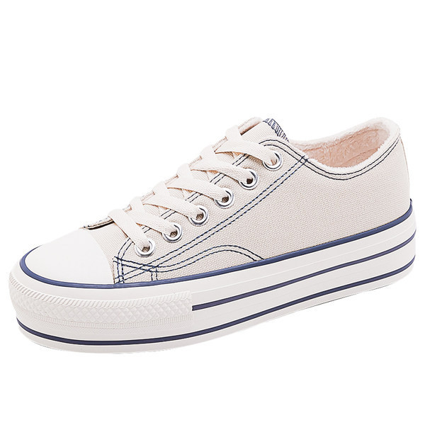 Ženske visoke tekstilne tenisice s vezicama