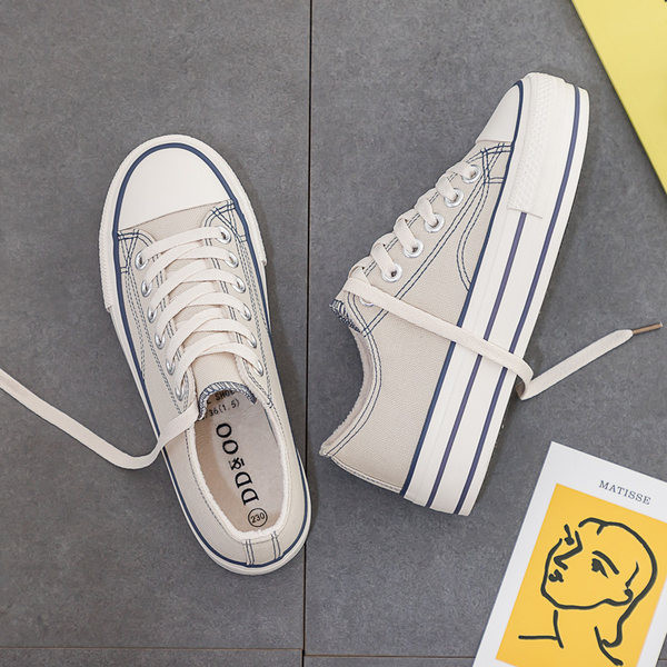 Ženske visoke tekstilne tenisice s vezicama