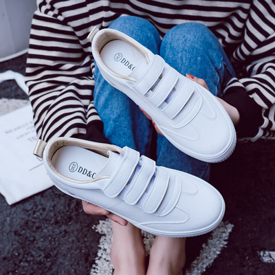 Ikdienas kedas no mākslīgās ādas ar velcro aizdari sievietēm