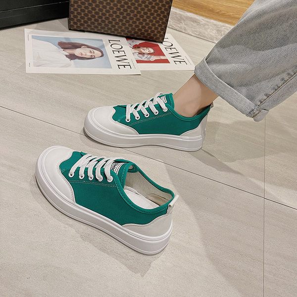 Dviejų spalvų vienspalviai moteriški sportbačiai su kaklaraiščiais