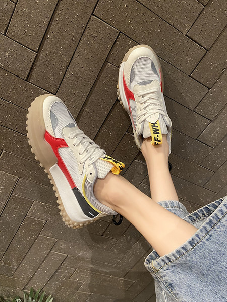 Šarene ženske prozračne tenisice s vezicama