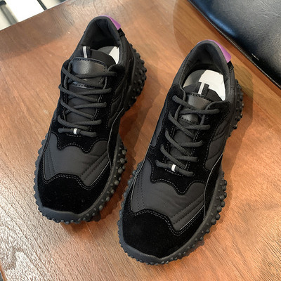 Jauns sieviešu kedu modelis no eko zamšādas un tekstila