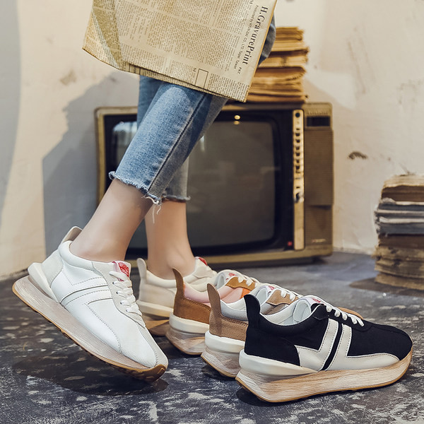 Öko-nahast ja kangast igapäevased tossud