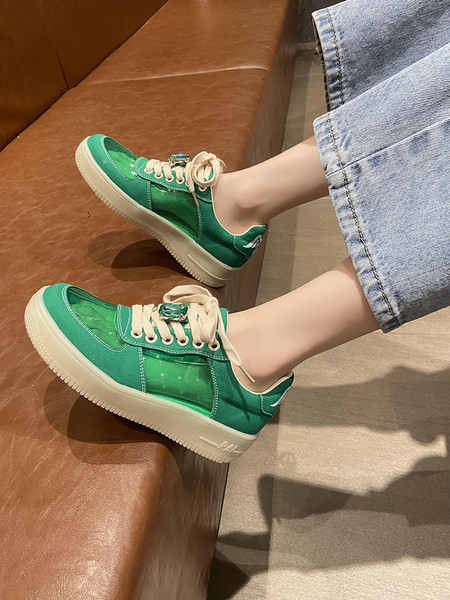 Ljetne ženske prozračne tenisice s prozirnim dijelovima