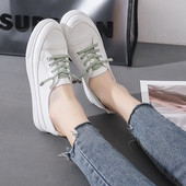 Νέο μοντέλο Γυναικεία casual αθλητικά  παπούτσια  από δέρμα faux με κορδόνια και επίπεδη σόλα