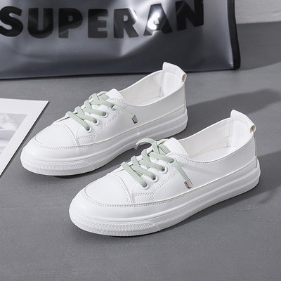 Νέο μοντέλο Γυναικεία casual αθλητικά  παπούτσια  από δέρμα faux με κορδόνια και επίπεδη σόλα