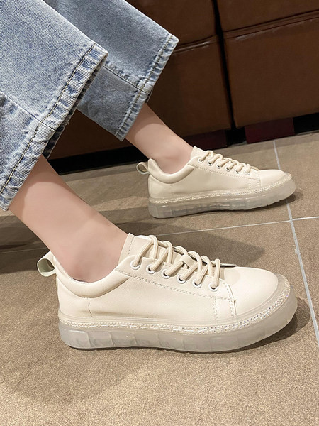 Γυναικεία αθλητικά παπούτσια με επίπεδη σόλα από σιλικόνη