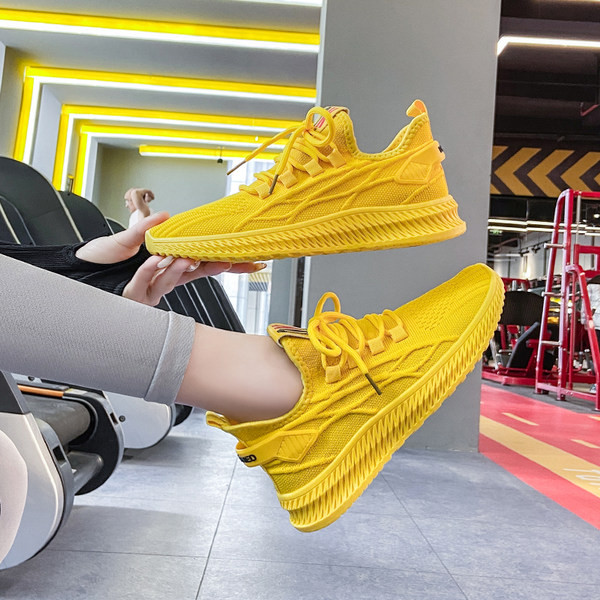 Γυναικεία υφασμάτινα αθλητικά παπούτσια με επίπεδη σόλα