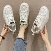 Νέο μοντέλο Γυναικεία casual αθλητικά παπούτσια από ύφασμα και κορδόνια