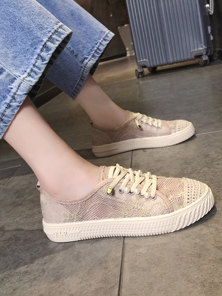 Sieviešu mežģīņu kedas ar plakanām zolēm