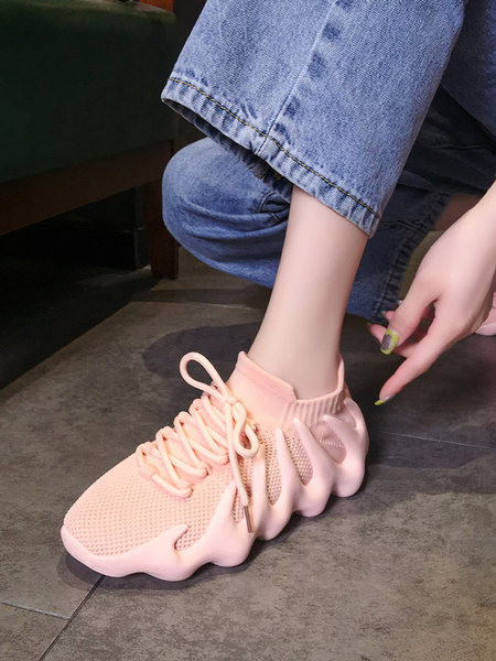 Αναπνεύσιμα γυναικεία πάνινα παπούτσια - τύπου κάλτσας