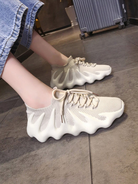 Αναπνεύσιμα γυναικεία πάνινα παπούτσια - τύπου κάλτσας