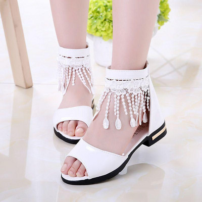 Παιδικά σανδάλια με αγκράφα και δερμάτινο λουράκι