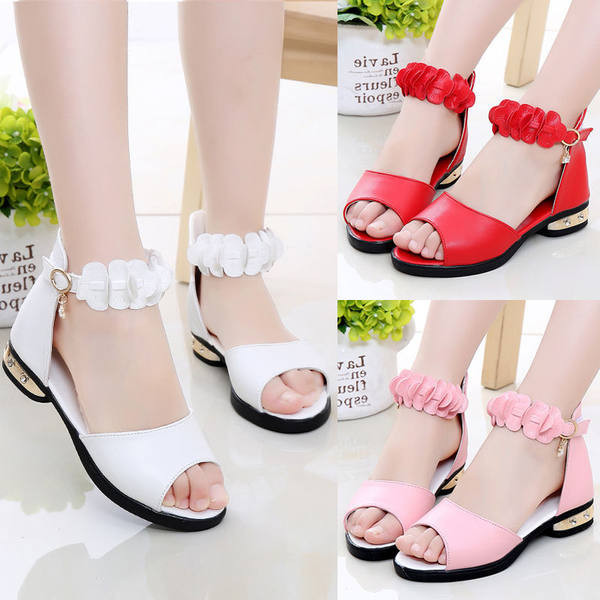 Παιδικά σανδάλια με αγκράφα και δερμάτινο λουράκι