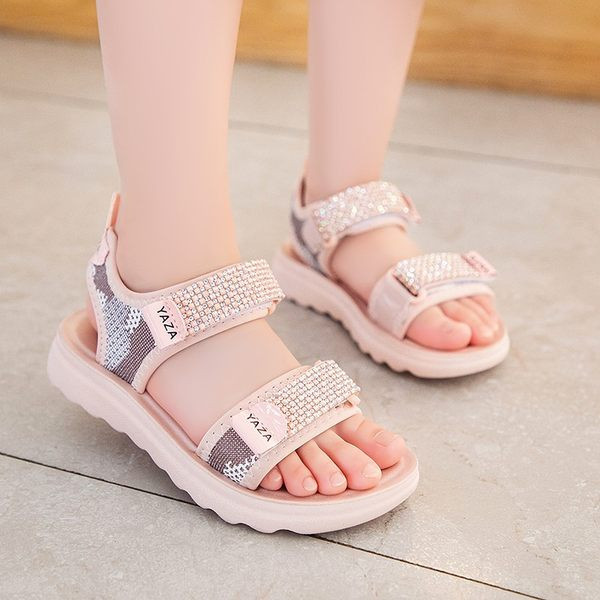 Ikdienas bērnu sandales meitenēm ar velcro aizdari