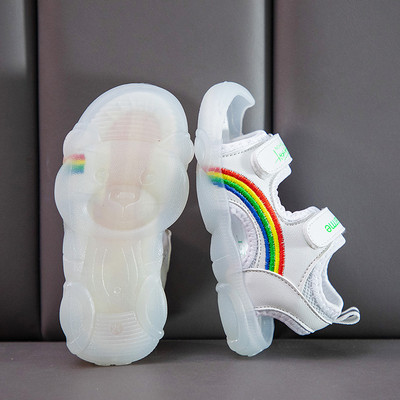 Παιδικά σανδάλια casual με κορδόνια velcro για κορίτσια