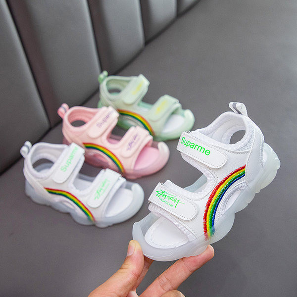 Παιδικά σανδάλια casual με κορδόνια velcro για κορίτσια