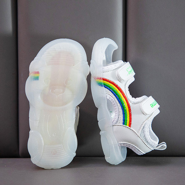 Παιδικά σανδάλια casual με κορδόνια velcro για κορίτσια