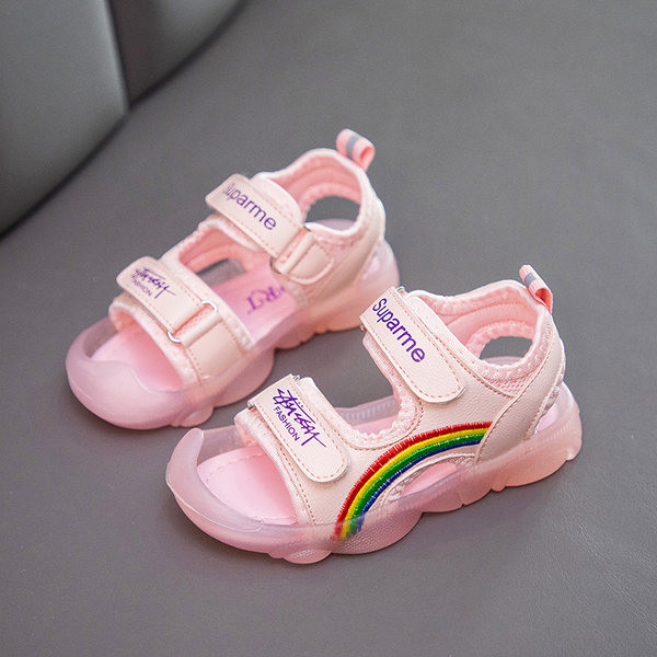 Παιδικά σανδάλια casual με κορδόνια velcro για κορίτσια